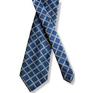 CERRUTI 1881 Silk Tie - Necktie Made in France Blue - 3.75" x 56"